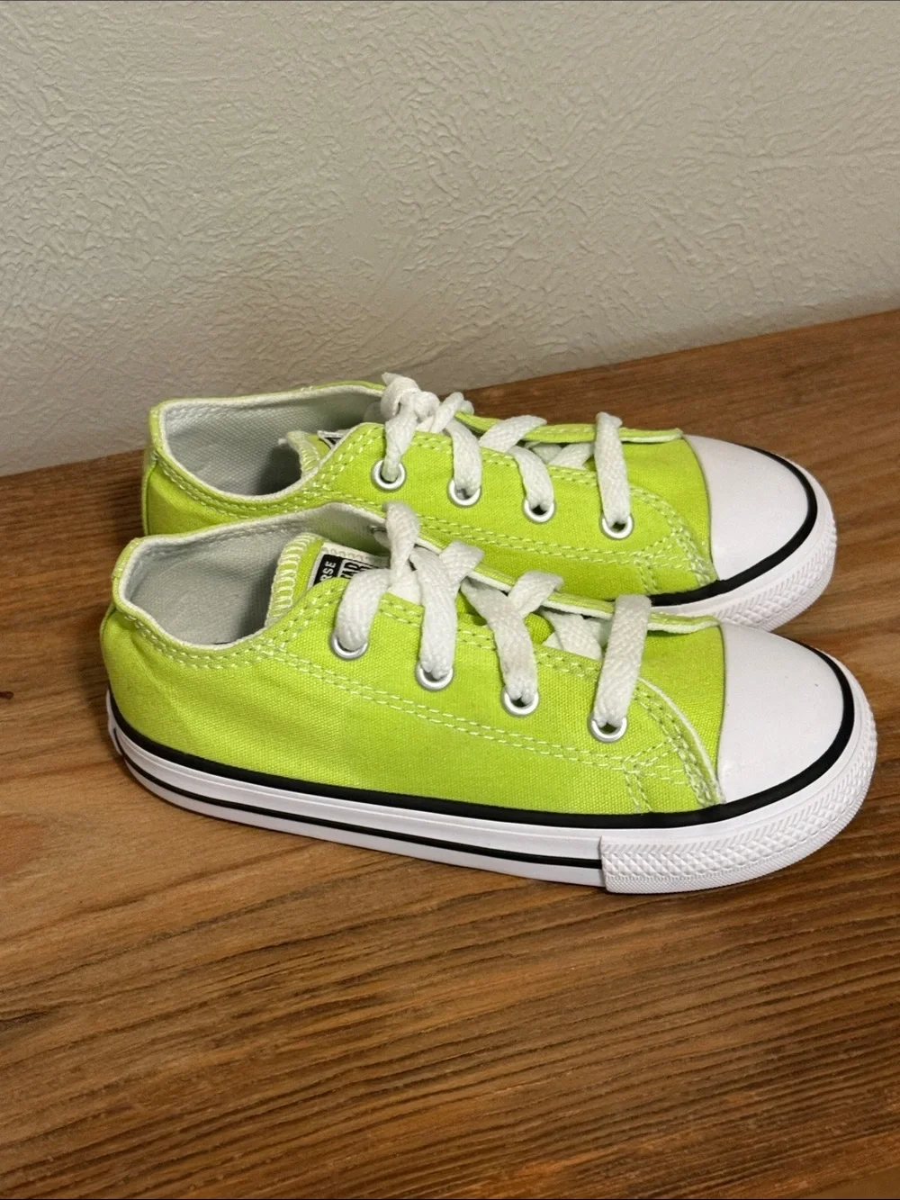 Converse Kids Lime Green Low Top Sneakers